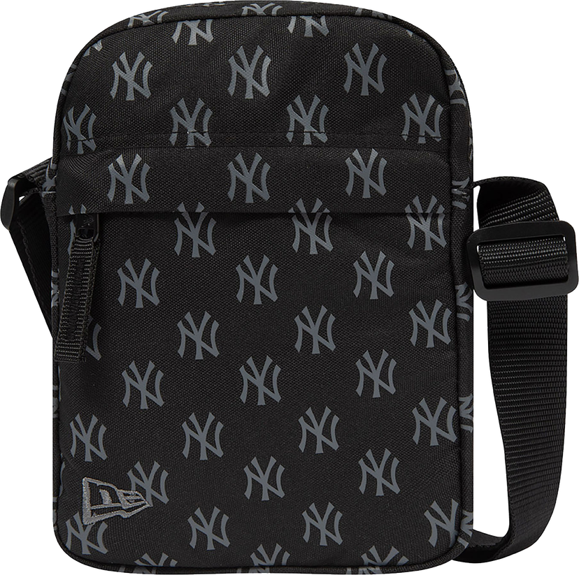 Чанта през рамо New Era New York Yankees All-Over Logo Shoulder Bag Черно | 60503771-60503771