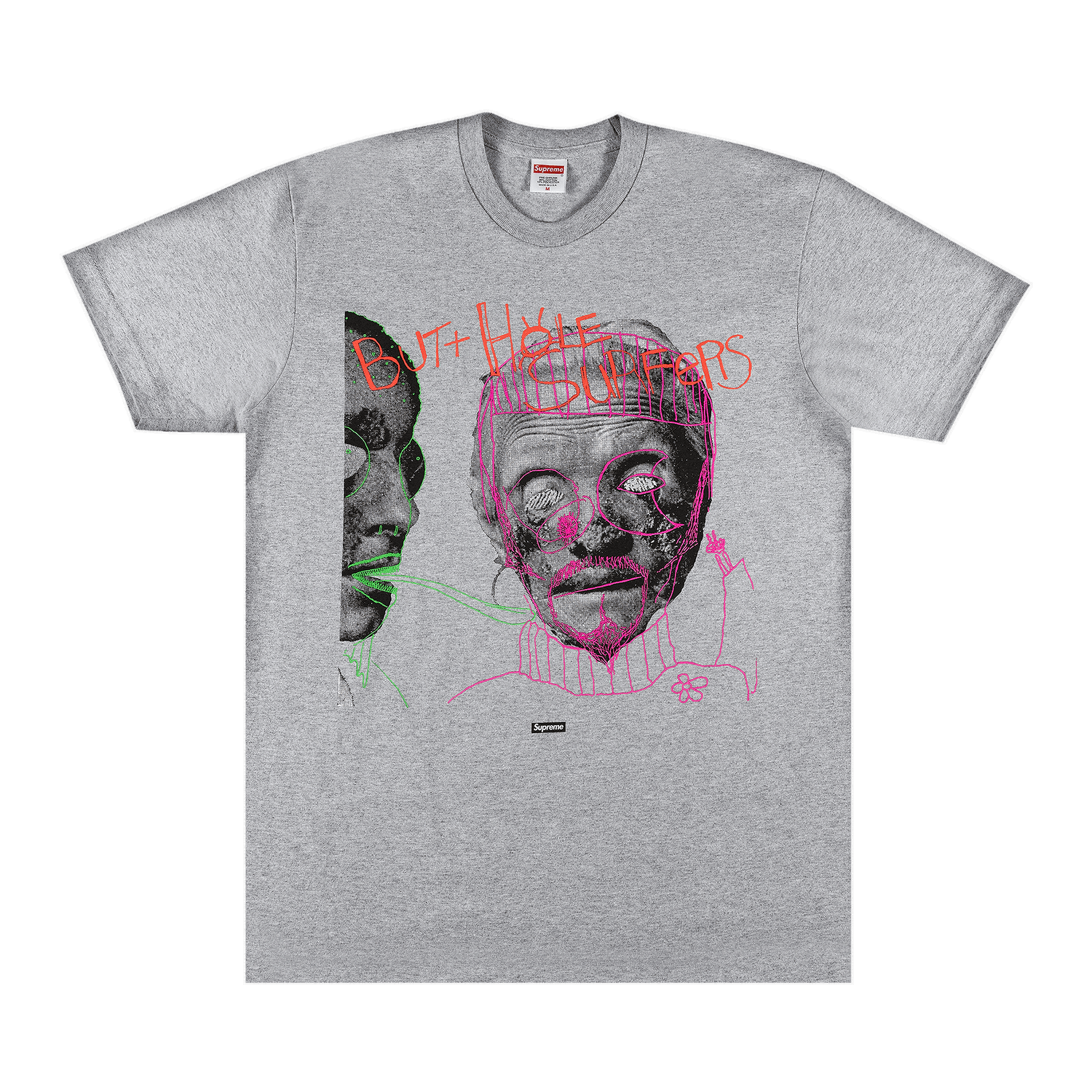 Тениска Supreme Butthole Surfers x Psychic Tee Сиво | SS21T61 HEATHER GREY, 0