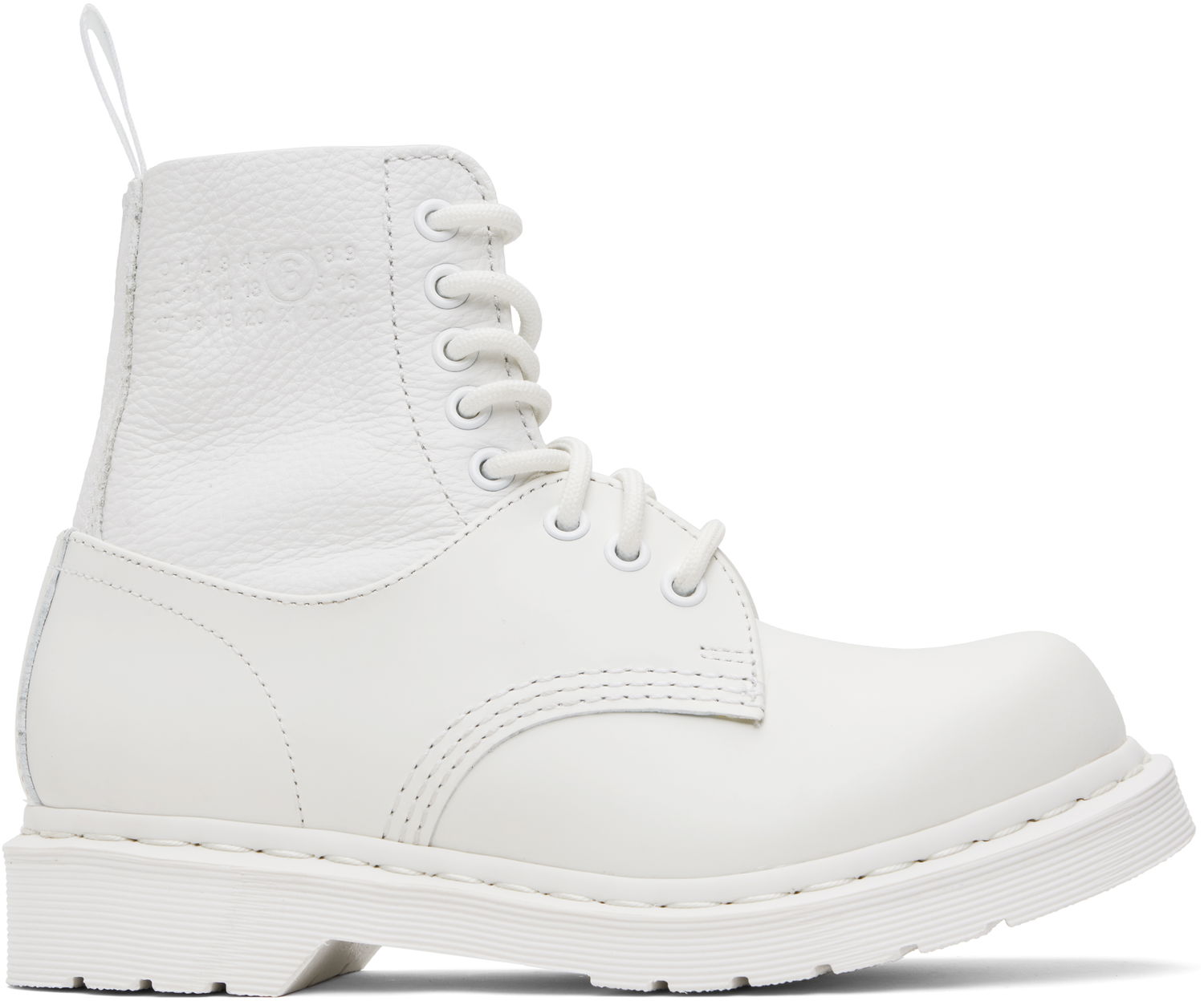 Кецове и обувки Maison Margiela MM6 Maison Margiela x Dr. Martens Edition 1460 Twist Boots Бяло | SH3WU0013 P7006, 0