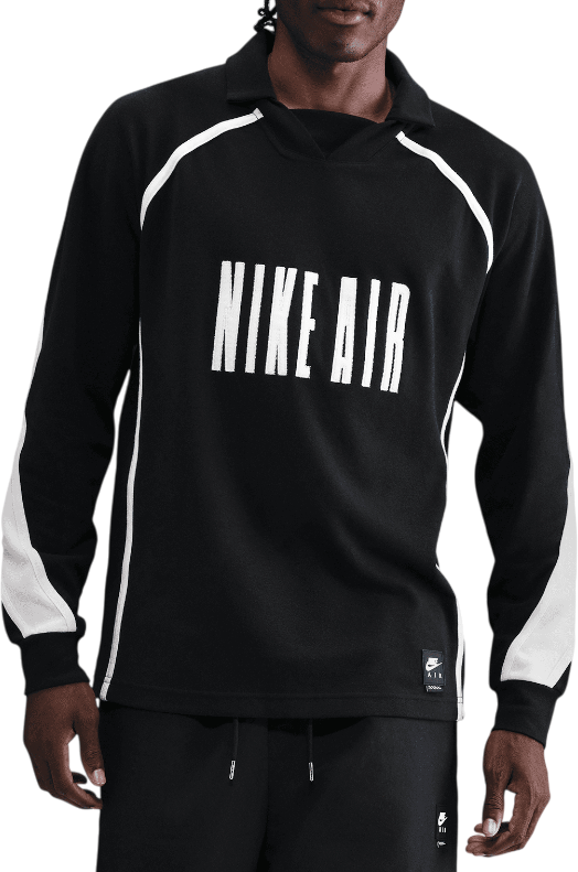 Поло тениска Nike Air Football Long-Sleeved Polo Shirt Черно | hv1320-010