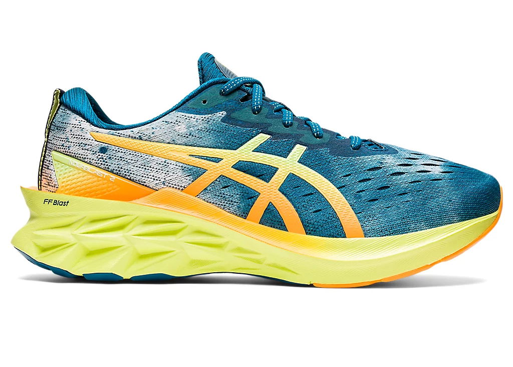 Кецове и обувки Asics Novablast 2 Deep Sea Teal Glow Yellow Тъмно синьо | 1011B445-400, 0