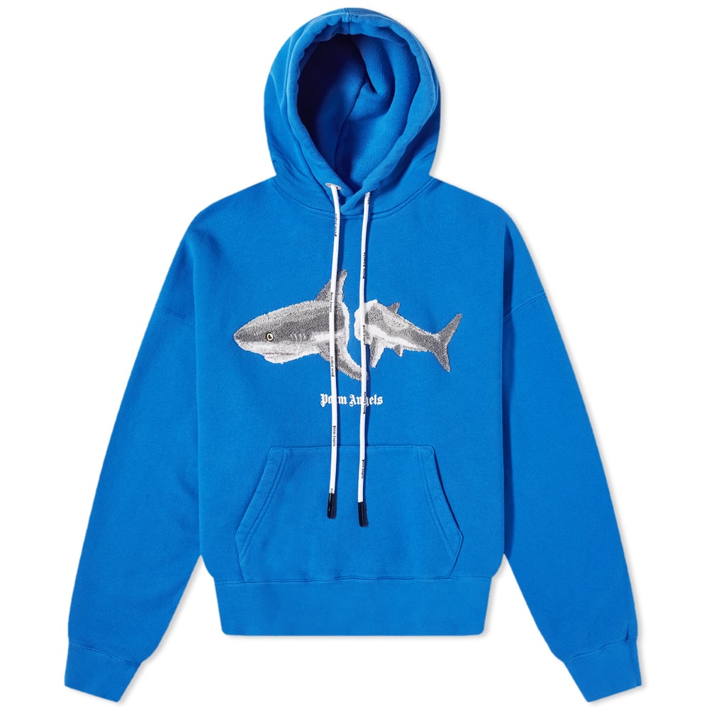 Суитчър Palm Angels Shark Popover Hoody Синьо | PMBB058S22FLE0054509, 0
