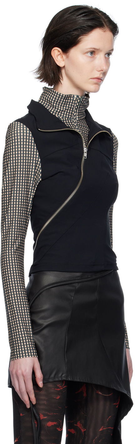 Пуловер Ottolinger Ottolinger Double Collar Turtleneck Top Черно | 501501, 1
