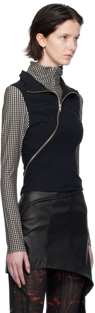 Пуловер Ottolinger Ottolinger Double Collar Turtleneck Top Черно | 501501, 1