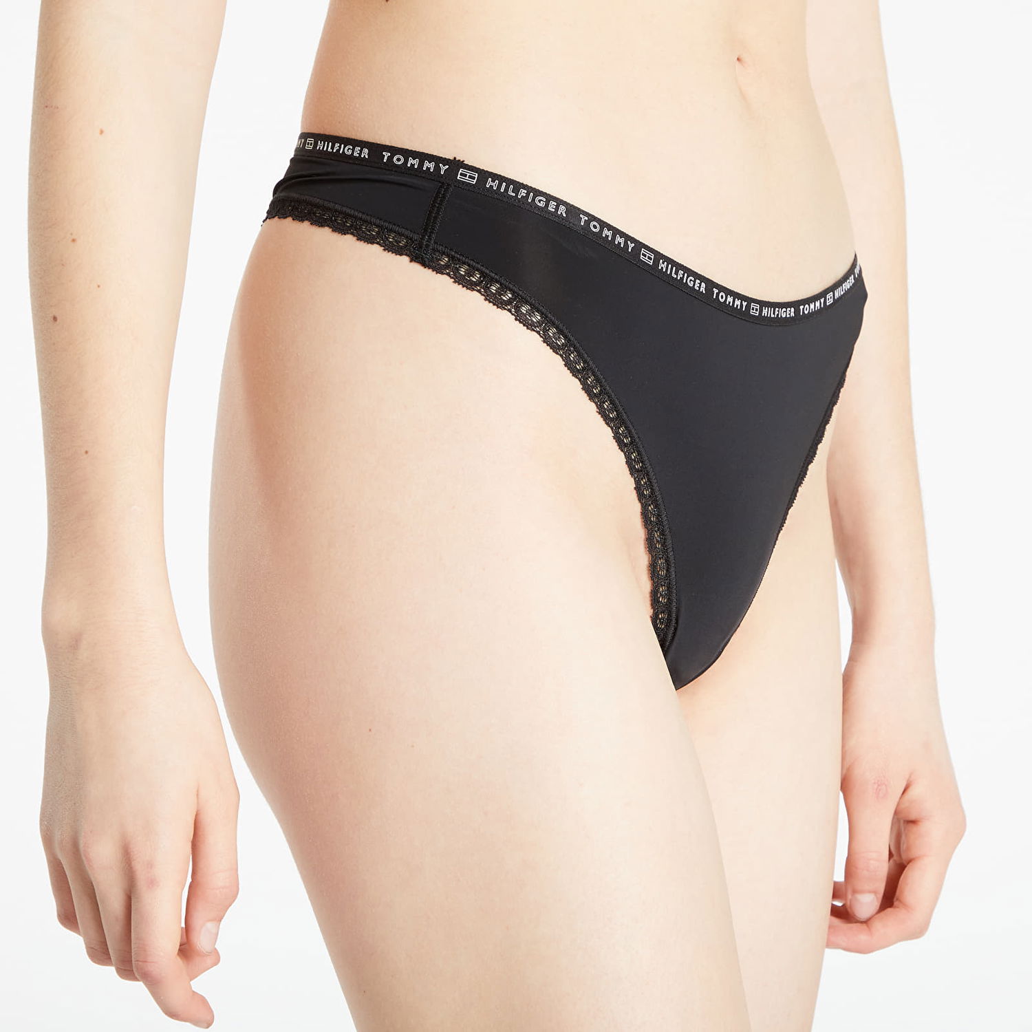 гащички Tommy Hilfiger Lace 3 Pack Thong Черно | UW0UW02824 0R7, 1