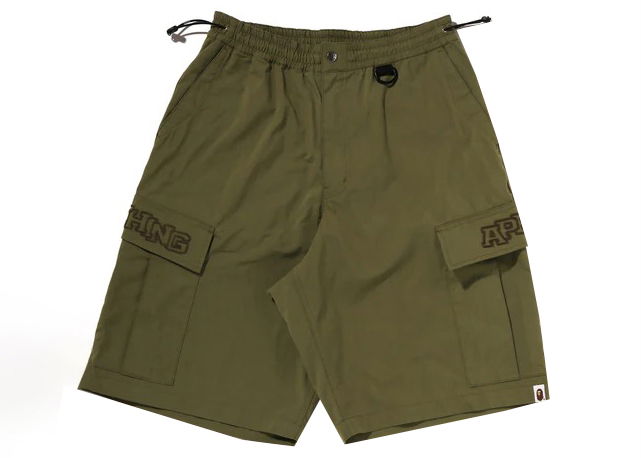 Къси панталони BAPE Wide Cargo Shorts Зелено | 1J30-153-007, 0