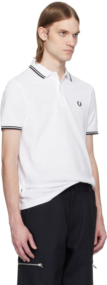 Поло тениска Comme des Garçons Comme des Garçons Shirt Fred Perry Edition 'Strong Will' Polo Бяло | FO-T502-051, 1