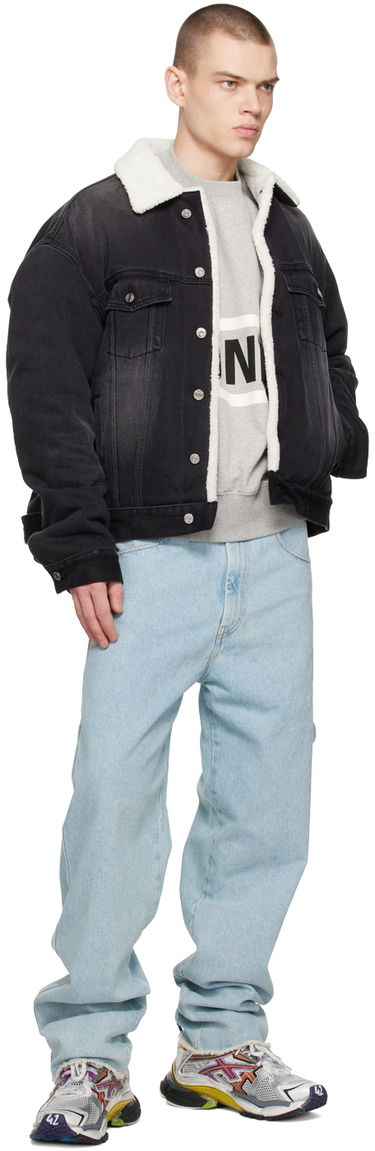 Яке We11done Oversized Faux-Shearling Jacket Черно | WD-DJ3-22-378-U-BK, 3