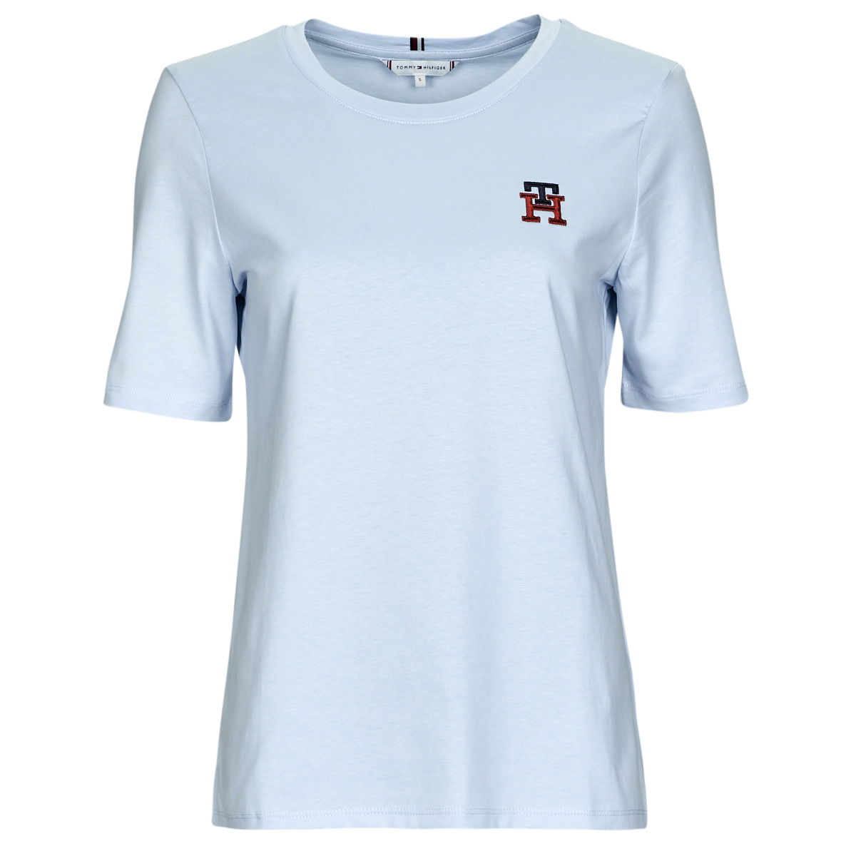 Тениска Tommy Hilfiger T shirt REG MONOGRAM EMB C-NK SS Синьо | WW0WW37433-C1O, 0