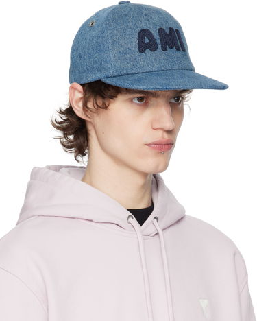 Шапка с козирка AMI AMI Paris Cotton Patch Trucker Cap Синьо | UCP028.DE0046, 1