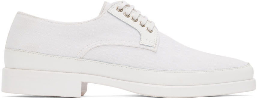 Облекло LEMAIRE LEMAIRE Canvas Derbys Бяло | M 221 FO312 LF458, 0