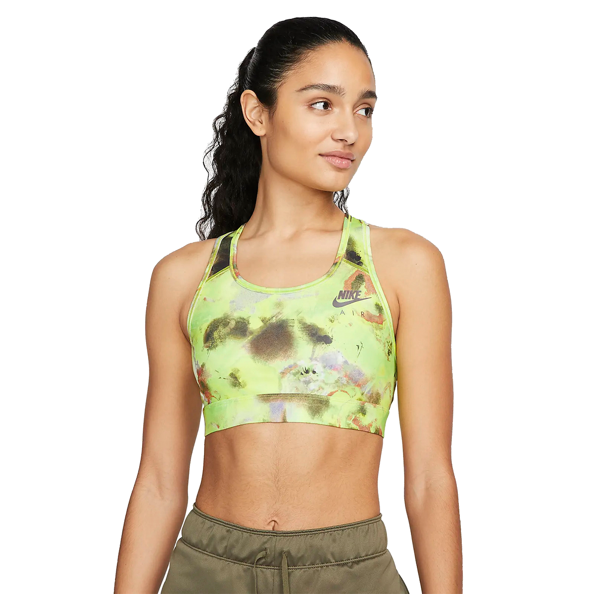 Сутиен Nike Dri-Fit Air Swoosh Graphic Sports Bra Жълто | DM0674-321, 0