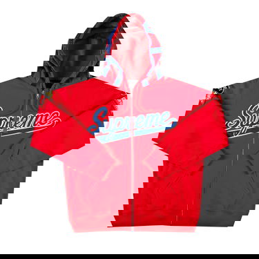 Суитчър Supreme Vanson Leathers Spider Web Zip Up Hooded Sweatshirt Червено | SS21SW47 RED, 1