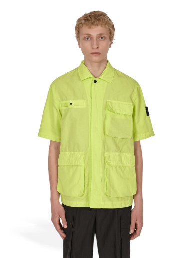 Риза Stone Island Garment Dyed Shirt Жълто | 761542406 V0031