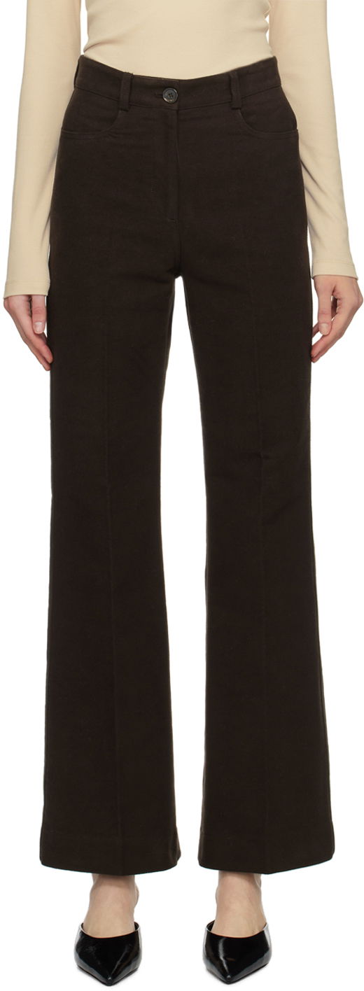 Панталони TOTEME TOTEME Flared Trousers Кафяво | 241-WRB1058-FB0171, 0