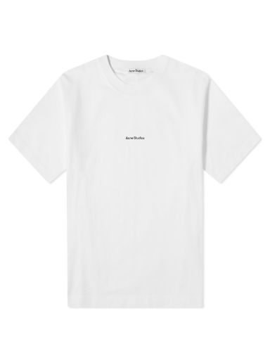 Тениска Acne Studios Logo Tee Optic Бяло | AL0135-183