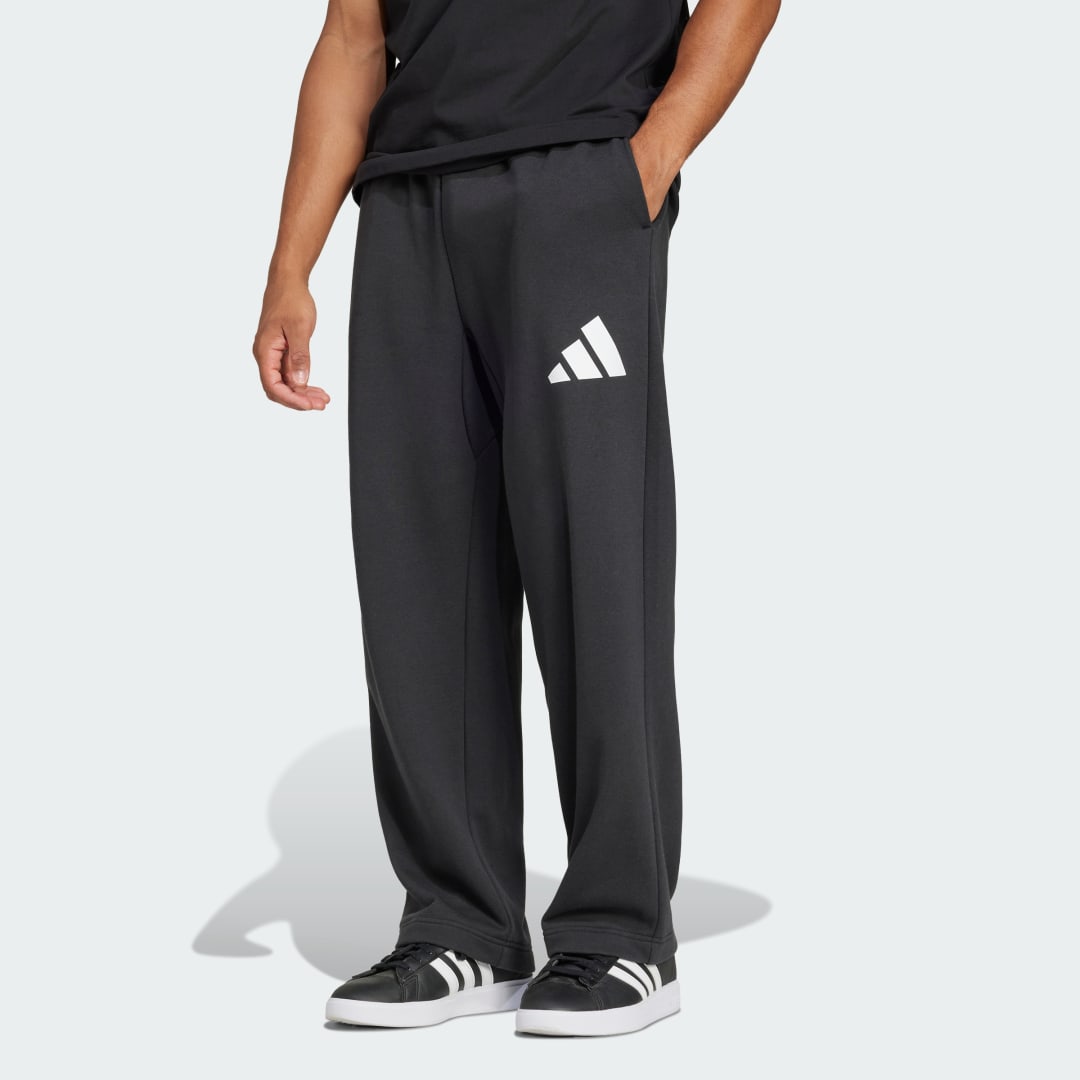 Спортни панталони adidas Performance Wide Leg Logo Joggers Черно | JF3604, 0