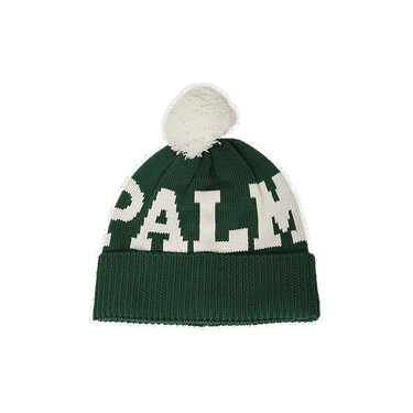 Шапка Palm Angels Logo Pompon Beanie Зелено | PWLC011F22KNI0015501, 0