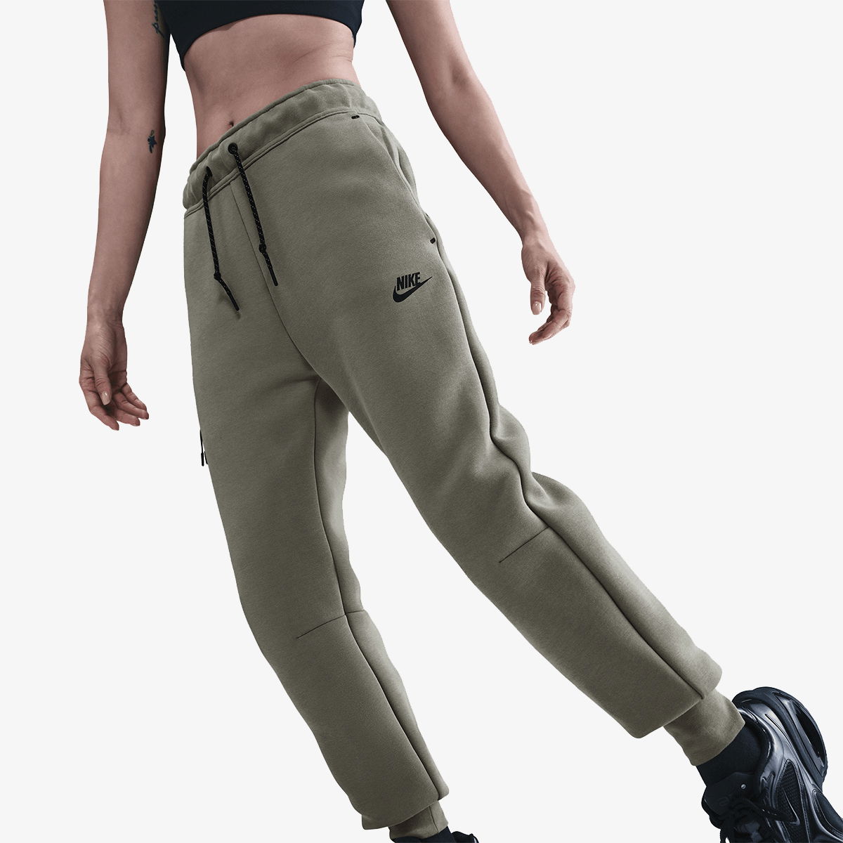 Спортни панталони Nike Tech Fleece Mid-Rise Joggers Зелено | HV6779-320, 0