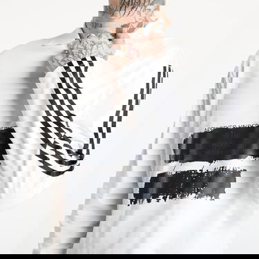 Поло тениска Y-3 Graphic Logo Long Sleeve Top Бяло | JM3233, 2