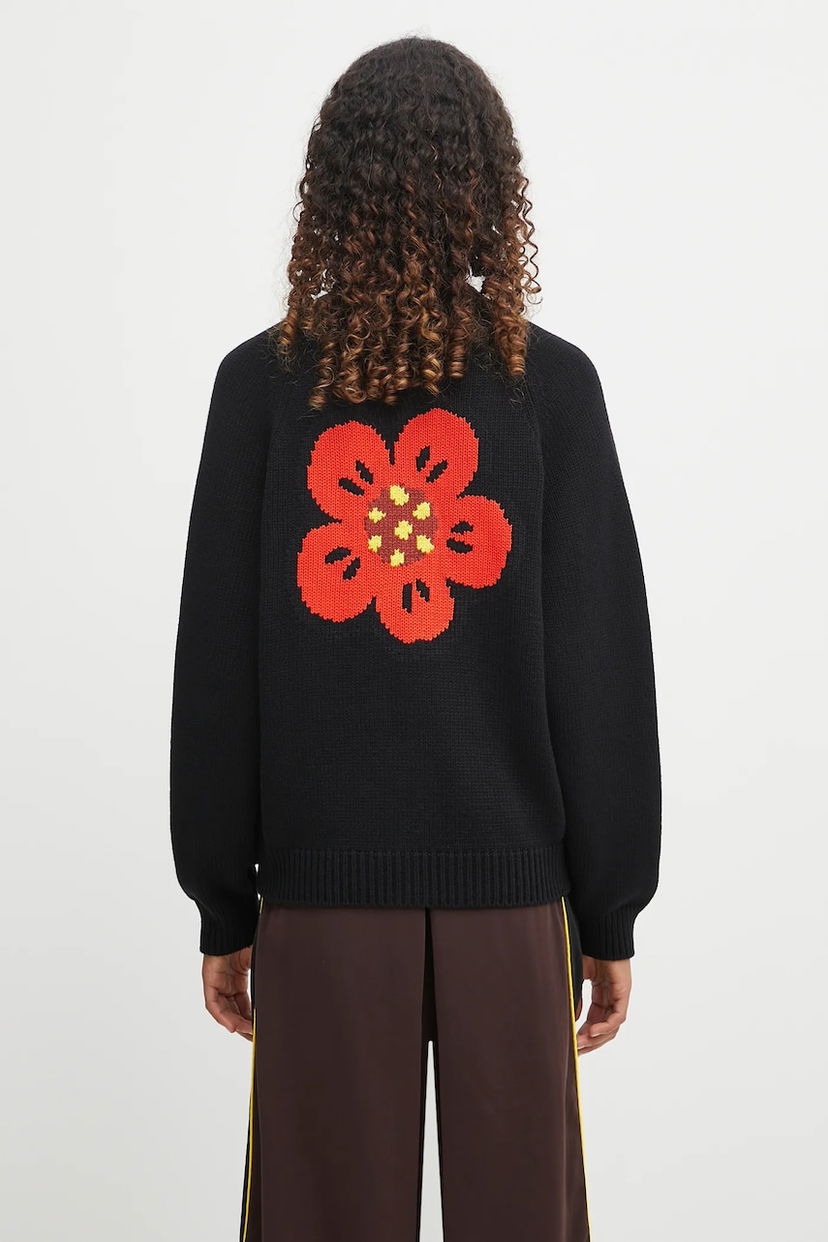 Пуловер KENZO Kenzo Boke Flower Placed Cardigan Черно | FF62CA7063LA