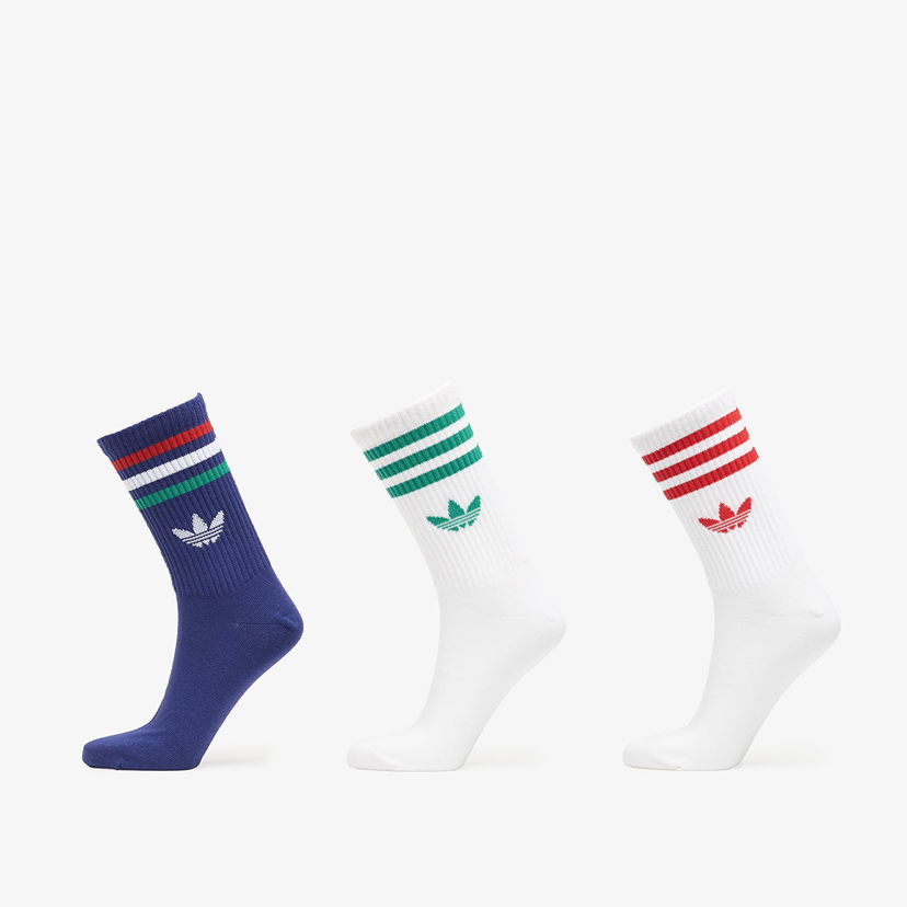 Чорапи adidas Originals 3-Stripes Trefoil Crew Socks 3-Pack Assorted Многоцветен | KR5155