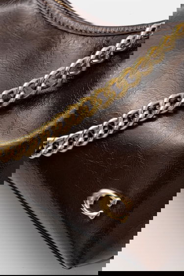 Дамска чанта Coach Leather Handbag Juliet Кафяво | CAD75, 3