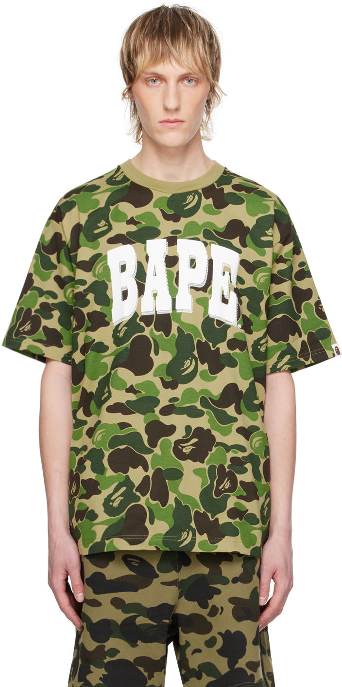 Тениска BAPE BAPE Khaki ABC Camo T-Shirt Зелено | 001CSK301007M