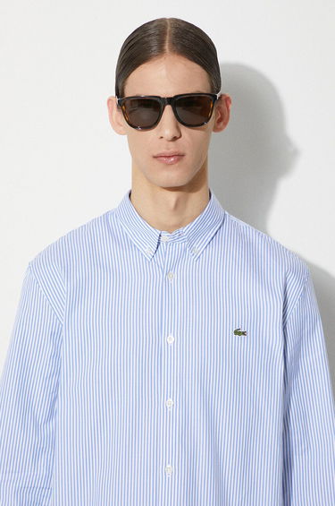 Риза Lacoste Lacoste Regular Fit Button-Down Shirt Синьо | CH2936, 3