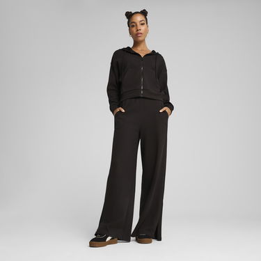 Суитчър Puma HER Comfort Cropped Zip-Up Hoodie Черно | 685056_01, 5