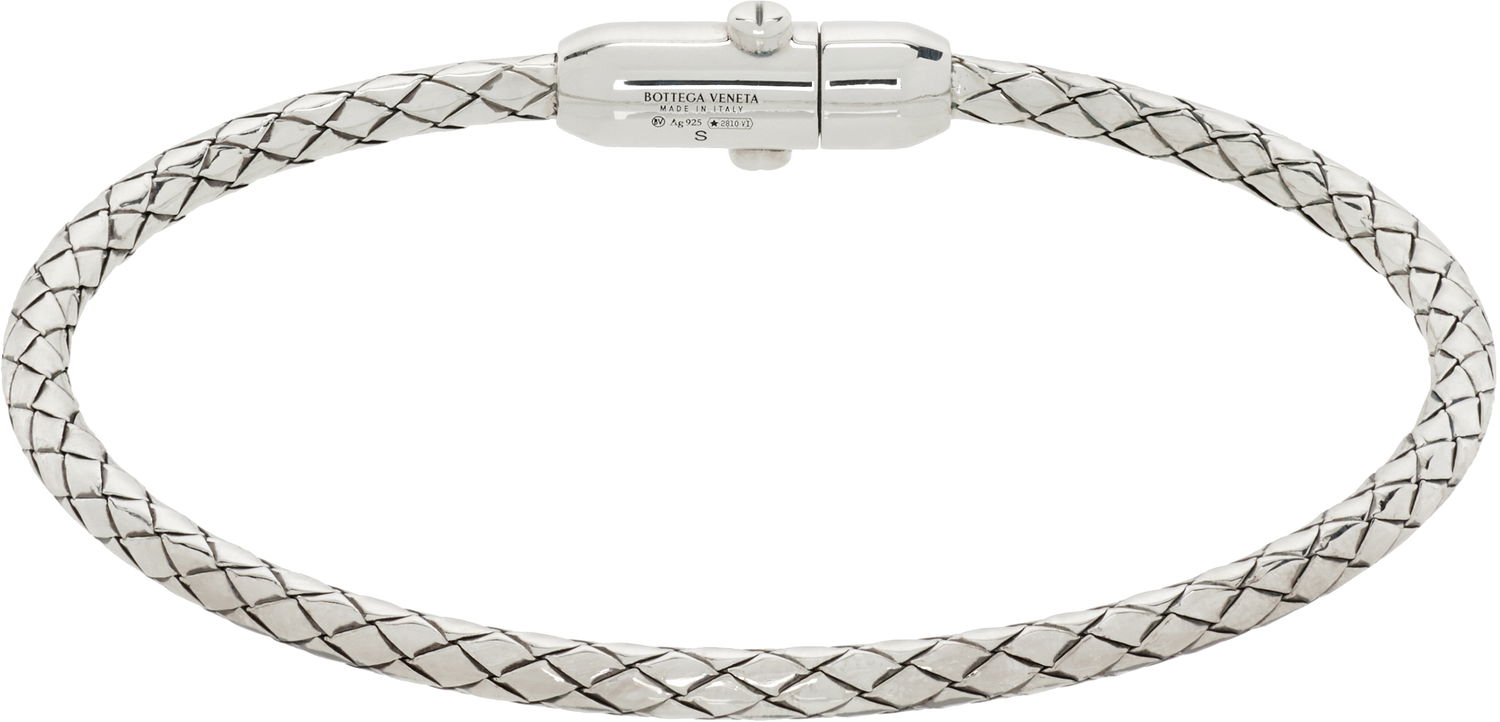 Гривна Bottega Veneta Bottega Veneta Intreccio Silver Bracelet Металик | 838327V50708117, 0