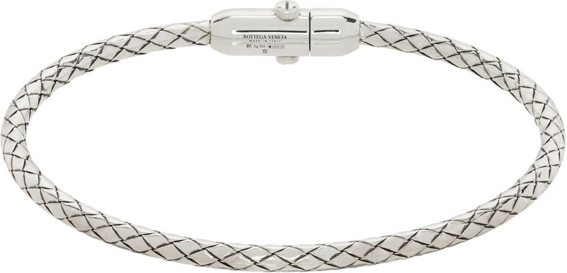 Гривна Bottega Veneta Bottega Veneta Intreccio Silver Bracelet Металик | 838327V50708117