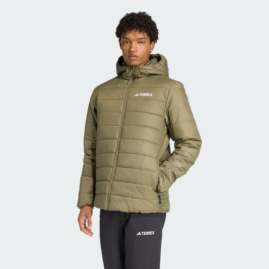 Пухо яке adidas Performance Terrex Multi Essentials CLIMAWARM Insulated Hooded Jacket Зелено | KB2186, 0