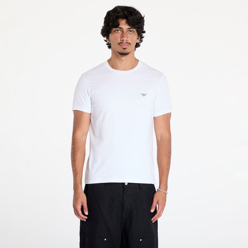 Тениска Emporio Armani T-shirt EA7 Men's Knit T-Shirt 2-Pack Nero/ Bianco S Бяло | 111267 4F720 10320