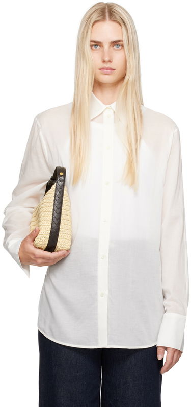 Риза TOTEME Women's Droptail Shirt Бяло | 243-WRT2522-FB0238, 0