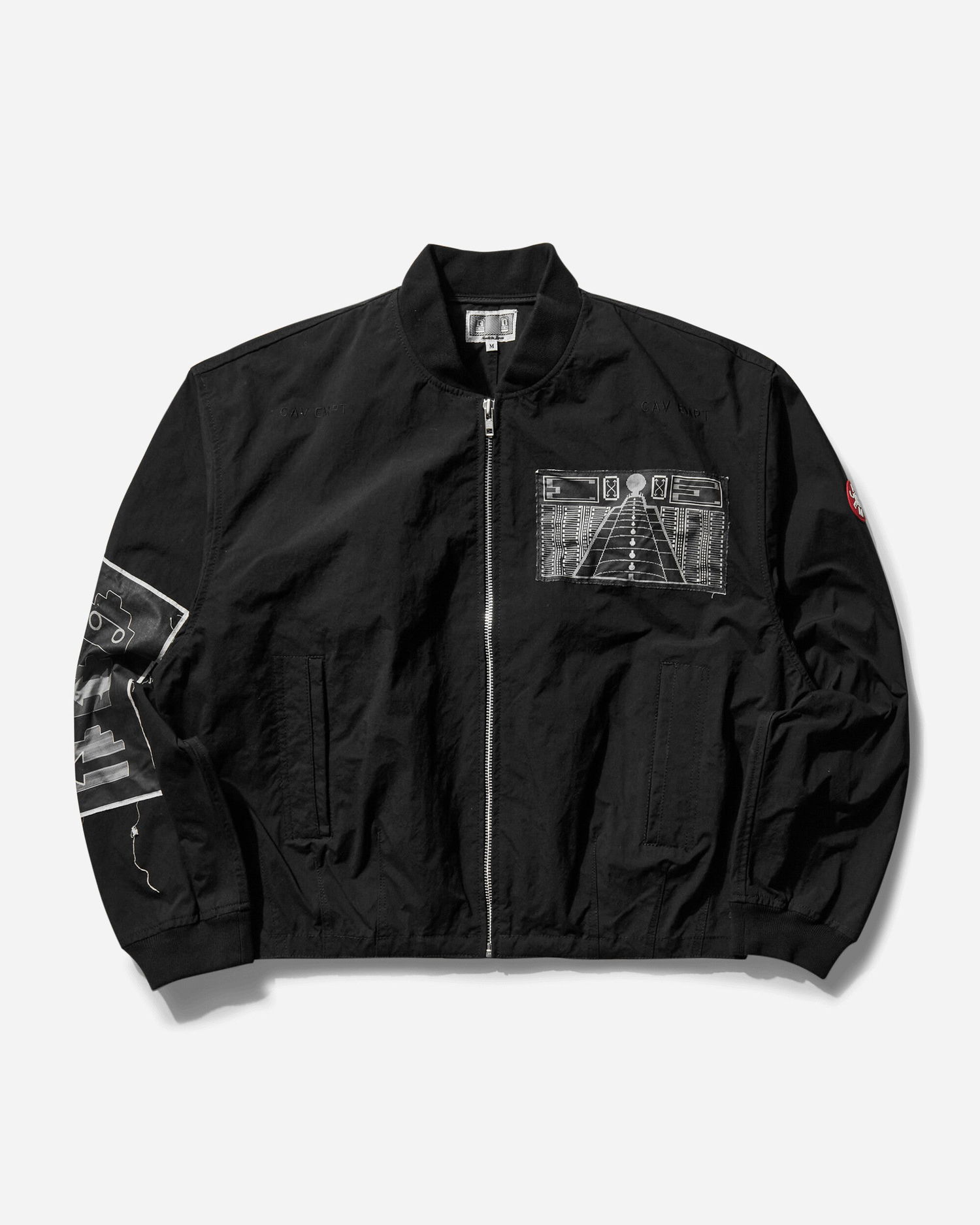Яке бомбър Cav Empt Black Zip-Up Graphic Jacket Черно | CES26JK14 001, 0