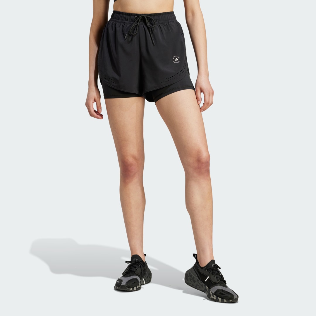 Къси панталони adidas Originals by Stella McCartney TruePurpose 2-in-1 Training Shorts Черно | IB6824, 1