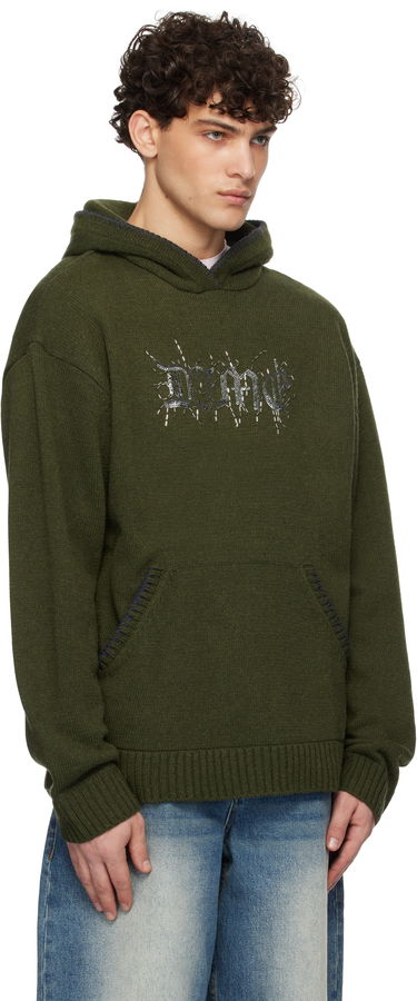 Суитчър Dime Wool Hoodie Зелено | DIMEHO2412ARM, 1