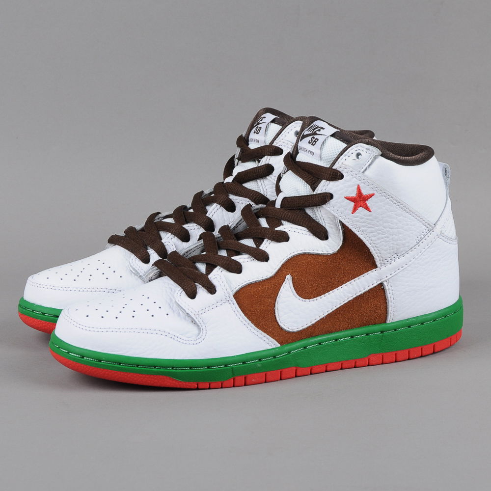 Кецове и обувки Nike SB Dunk High Premium Бяло | 313171-201, 1
