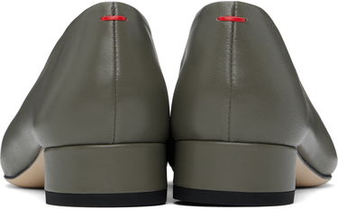Облекло Aeyde Aeyde Delia Leather Ballerina Flats Зелено | A11-FL-GLVR25BL18-FW24-1007-007, 1