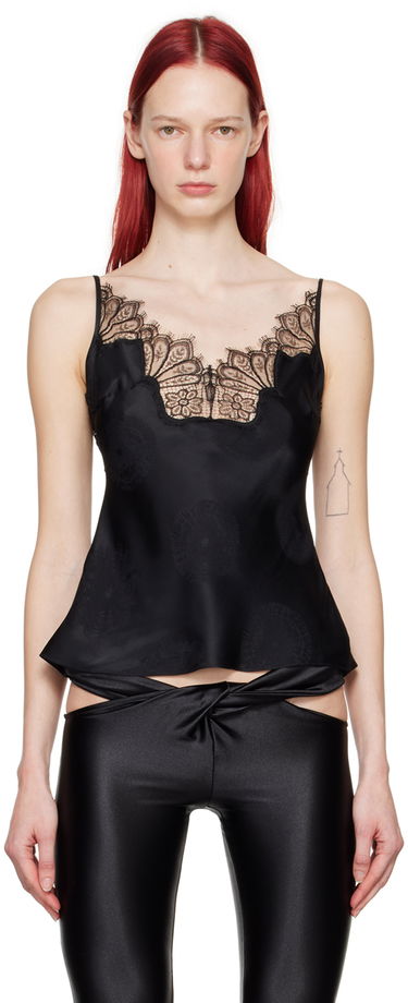 Потник Coperni Coperni Cymatics Satin Camisole Черно | COPT54064, 0