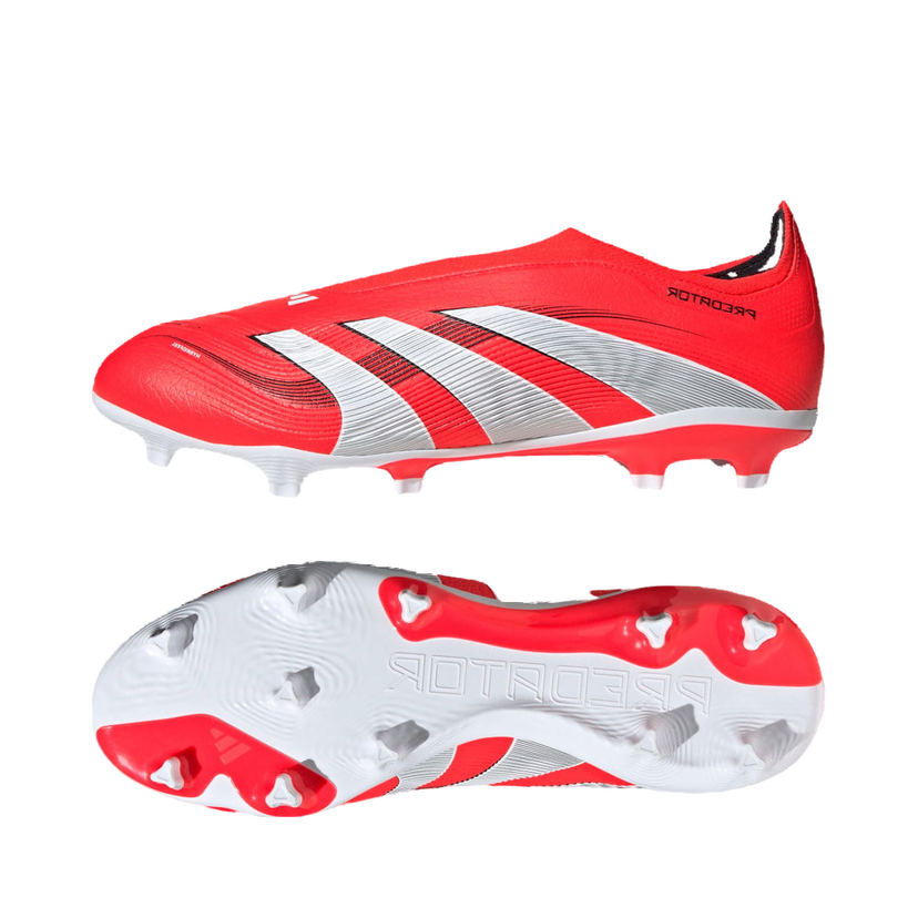 Кецове и обувки adidas Performance Predator League Laceless Firm/Multi-Ground Червено | ID3859