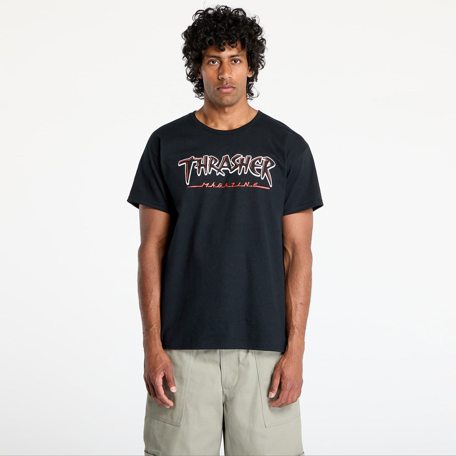 Тениска Thrasher Thrasher Slash T-Shirt Черно | 145684, 0