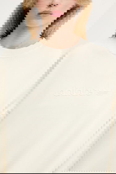 Суитчър adidas Performance Essentials Linear Oversized Crewneck Sweatshirt Бежово | JW1016, 3