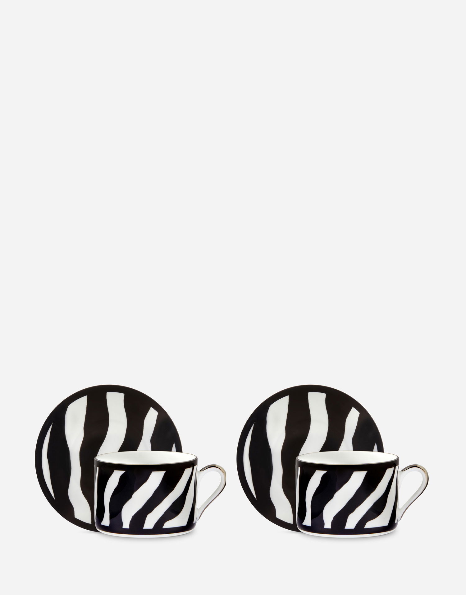 Домашен декор Dolce & Gabbana Dolce & Gabbana Gift Box 2 Porcelain Teacups With Saucers Многоцветен | TC0S24TCA70UZ003, 1