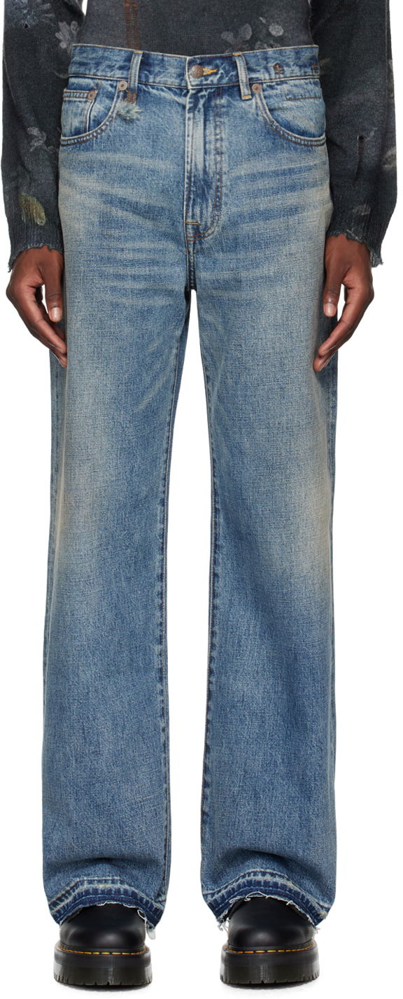 Дънки R13 R13 D'Arcy Loose Fit Jeans Синьо | R13MD038-D213C, 0