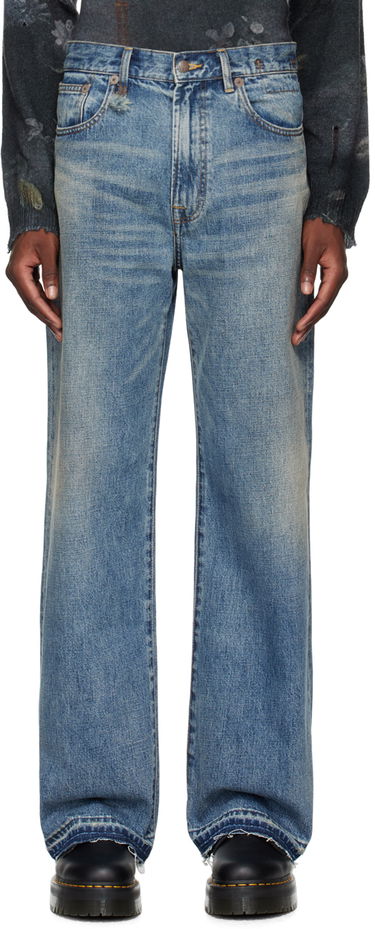 Дънки R13 R13 D'Arcy Loose Fit Jeans Синьо | R13MD038-D213C, 0
