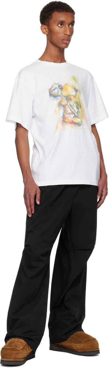 Тениска We11done We11done Graphic Print T-Shirt Бяло | WD-TT3-24-752-U-WH, 3