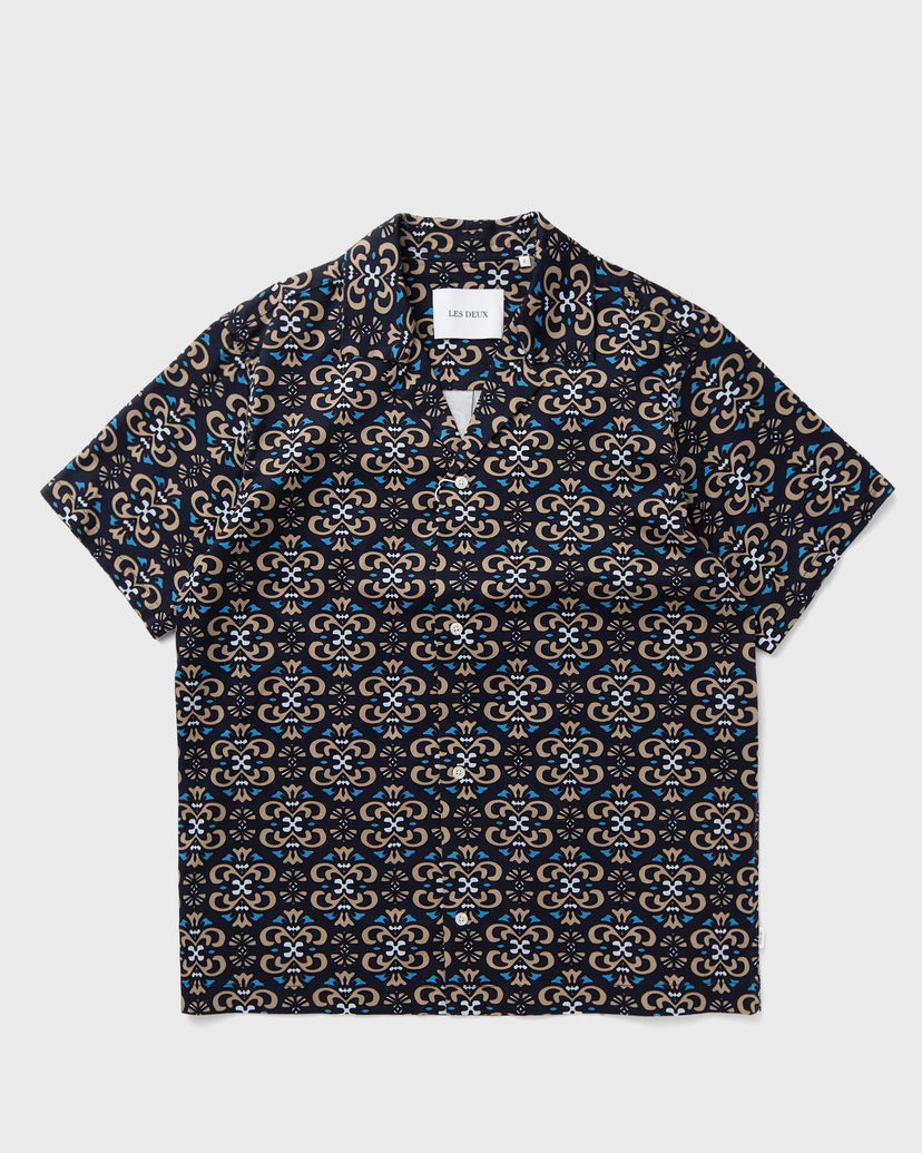 Риза Les Deux Hendrix AOP SS Shirt Тъмно синьо | LDM401080-460810