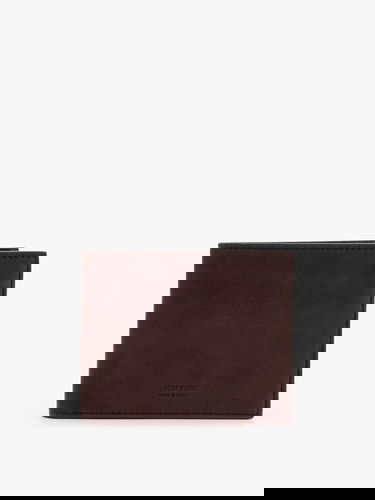Портфейл Tom Ford Tom Ford Men's Leather Bifold Wallet Кафяво | Y0228LCL449G1B076, 0